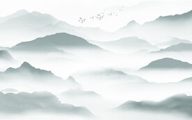 晶瓷画水墨山水画