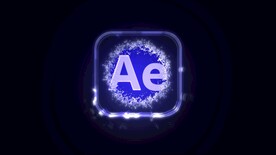 霓虹灯烟雾描边LOGO片头