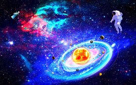 科幻太空宇航员