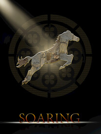 抽象装饰画飞马