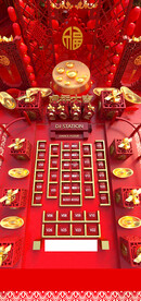 新年春节跨年C4D座位图