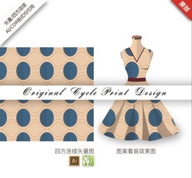 矢量抽象简约几何黑色无缝图案