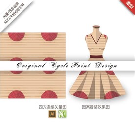 矢量抽象简约几何黑色无缝图案