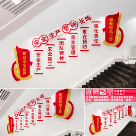 安全生产楼道文化墙