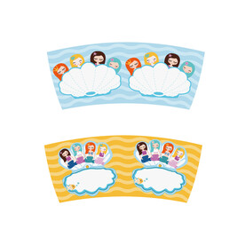 卡通美人鱼陶瓷杯子花纸