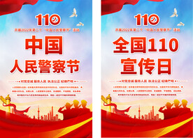 110宣传日中国人民警察节海报