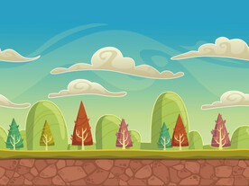 可爱卡通工装背景墙