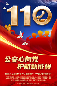 全国110宣传日海报