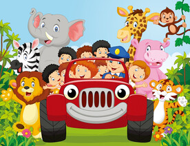 动物园工装背景墙