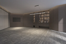 办公场景 沙发空间 渲染