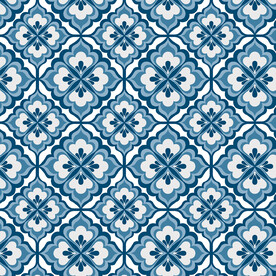 蓝色菱形几何图案背景