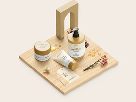 化妆品样机效果展示台面