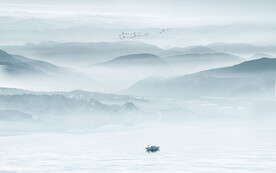 山水画电视背景墙