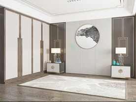 新中式卧室场景