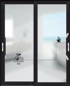 高清分层透明底推拉门玻璃打印图