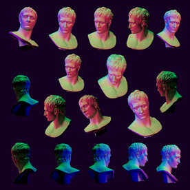 石膏像 赛博朋克风 免抠