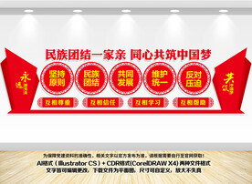 民族团结形象墙