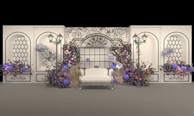 爱莎双十一花架美陈