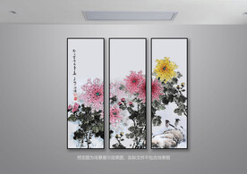 菊花挂画