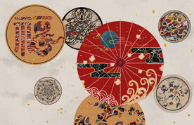 装饰画 雨伞 中国风 福