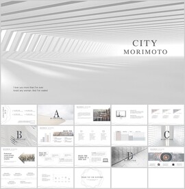 商务汇报建筑ppt模板