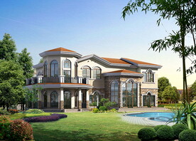 别墅建筑景观后期素材PSD分层