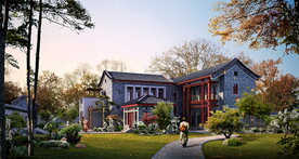 别墅建筑景观后期素材PSD分层