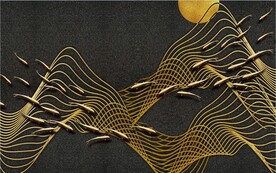 装饰画 中国风 线条抽象画