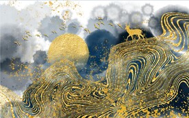 装饰画 线条抽象画