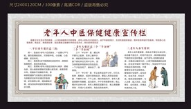 老年人中医保健宣传栏