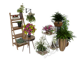植物花架3d模型