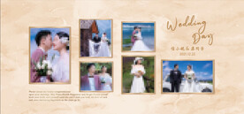 香槟色婚礼照片墙迎宾区展示区