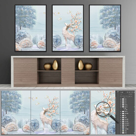 浮雕装饰画背景墙装饰画