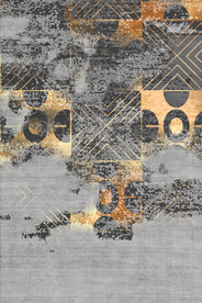 抽象几何线条地毯