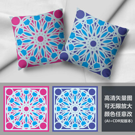 抱枕花纹图案抱枕
