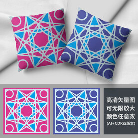 抱枕花纹图案抱枕民族图案抱枕