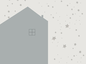 简约几何图案星星背景墙壁画