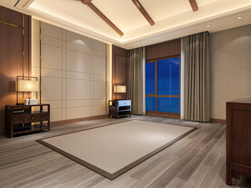 现代轻奢卧室场景软装空景