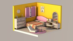 室内小场景C4D模型