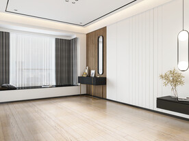 现代极简卧室场景