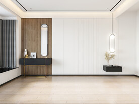 现代极简卧室背景墙