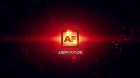 活力徽标碰撞粒子LOGO动画