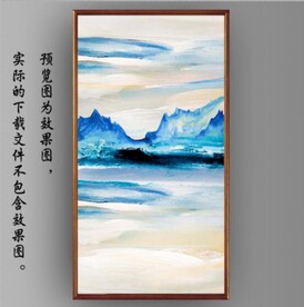 抽象风景玄关装饰画