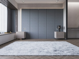 现代极简卧室背景墙