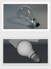 灯泡-建模渲染