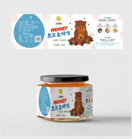 蜂蜜瓶贴不干胶