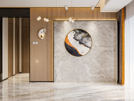 现代轻奢客厅背景墙