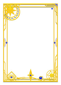 黄色金色游戏边框