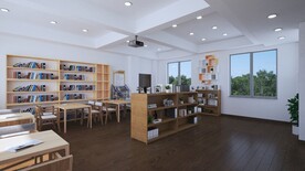 图书阅览室效果图