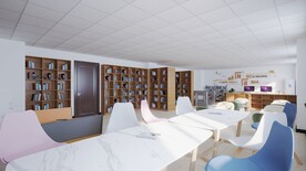 图书阅览室效果图